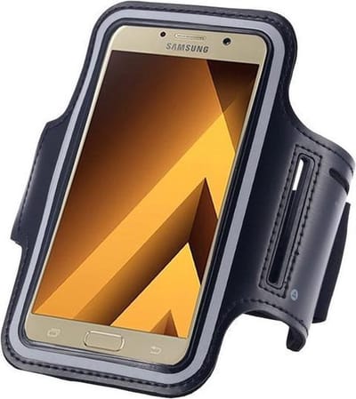 Geschikt voor Samsung Galaxy A5 2017 Sportarmband Hardloopband Zwart