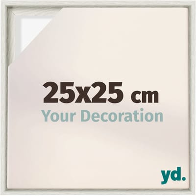 Your Decoration - Baklijst 25x25 cm - White Wash - Baklijst voor Canvas - MDF - Lyon