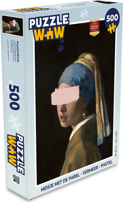 Puzzel Meisje met de parel - Vermeer - Pastel - Legpuzzel - Puzzel 500 stukjes