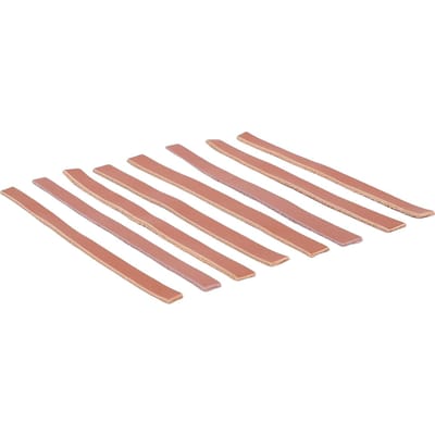 8 pièces Raquette de Tennis Augmentation de Poids Stabilité Professionnel Cuir de Vachette Raquette Bandes d'Équilibrage Lestées Pour Badminton beige