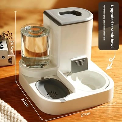 Automatisch Kattenvoer- en Watervoedingsapparaat Hondenbak Kattenbak 2-in-1 Waterdispenser Kattenbak Dierenbenodigdheden Water feeder