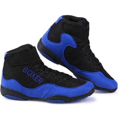 Nieuwe Boksschoenen Heren Hoge Enkel Bokssneakers voor Heren Grote Maat 35-47 Worstelschoenen Antislip Worstelsneakers Mannelijk 45