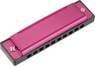 Mondharmonica 10 Gaten - Mondmuziekinstrument Speelgoed - Beginners Onderwijs - C Majeur Toets - 100 x 28 x 21 mm