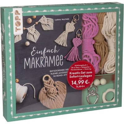 Creatieve set "Einfach Makramee. Mit Anleitungsbuch und Material"