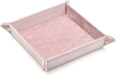 Velvet Sieraden Tray - Juwelen Organizer - Sieraden Opbergen - Stapelbaar Ontwerp - 21.5 x 21.5 cm - Groen