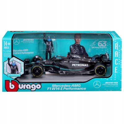 Bburago 1:24 Mercedes-AMG F1 Russel Metaal Modelauto