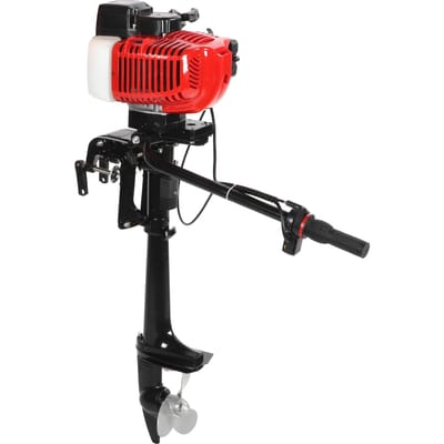 2-takt 3,6 pk Buitenboordmotor Elektrische Start Bootmotor met Luchtkoelsysteem black