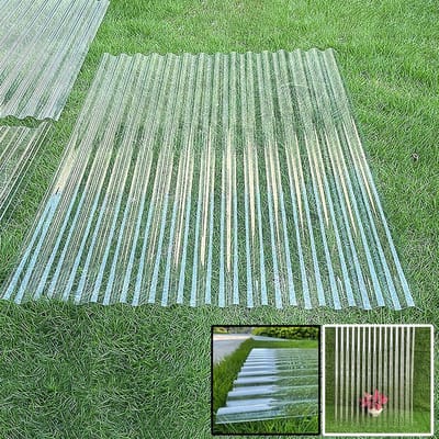 Golfplaten Glasvezel - Transparant Paneel - Kas Beglazing - Hoge Lichtdoorlatendheid - 1 mm dik - Transparant
