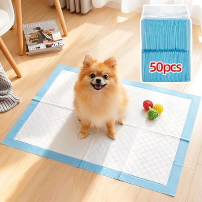NONE Superabsorberende huisdierluier Hondentrainingspads Wegwerp gezonde kattenluiermat Hond Sneldrogend 60*45cm-50PC/45*33cm-100PC