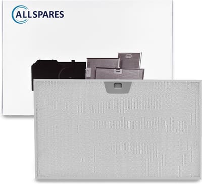 AllSpares Metaalfilter voor afzuigkappen geschikt voor Electrolux / Zanussi / Faber en I.KE.A. 4055135349 (506x300x8mm)