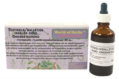 Fytotherapeutisch Diervoer Hond - World Of Herbs Testikel Indalen - 50 ml Plantenextracten