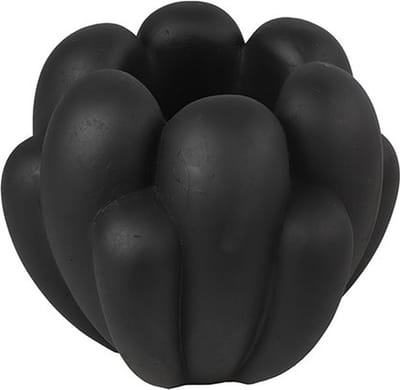Countryfield Bloempot Lily aardewerk L28B25H23,5CM zwart