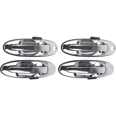 4 STuks Buitenste Chroom Deurgreep 69220‑60061 Vervanging voor Land Cruiser 1998‑2007 gray
