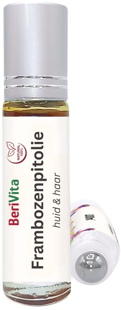 Frambozenzaad Olie Roller 10ml - Pure Frambozenpitolie, Frambozen olie van frambozenpitten - Frambozenolie voor de Huid