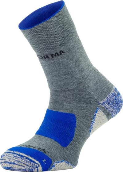 Enforma Mulhacén Kypros Wandelsokken – Trekking & Hiking – COOLMAX – Antibacterieel Koper & Zink – Ademend & Thermoregulerend – grijs / blauw - S (36-38)