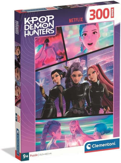 K-Pop Demon Hunters Puzzel 300 Stukjes van Clementoni Supercolor - Kpop Huntrix Legpuzzel voor Kinderen - K Pop Cadeau vanaf 6 Jaar