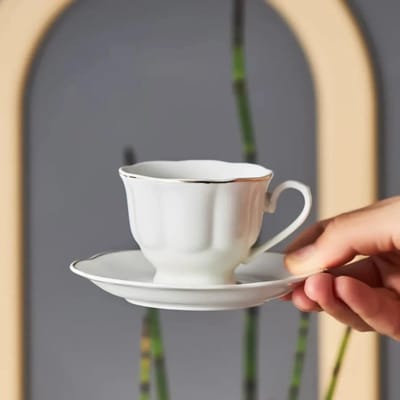 Karaca Bell Koffiekopset – 6 Personen – 90 ml – Porselein
