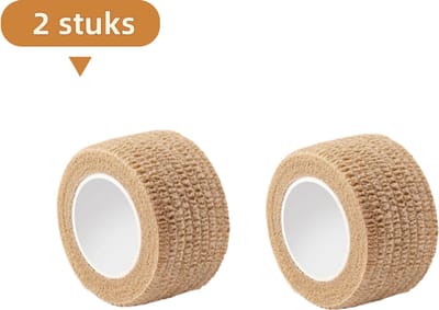 2-delige zelfklevende verbandset - Hittebestendig - Brandwerend - Geschikt voor gebruik met een pannenhandvat - beige