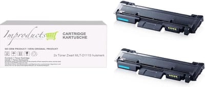 Improducts® Toner - Alternatief Samsung MLTD116S / MLT-D116S XL inhoud 2x toner zwart