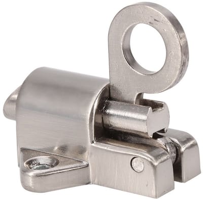 Dailygoods- Ringgrendel Automatische Deurgrendel - Deurschuif - Raamgrendel - Veerbelast - Trekring - Hoogwaardige Zinklegering