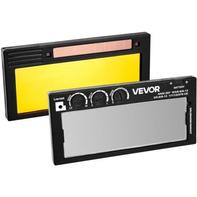 VEVOR Laslens 108 X 51 mm, True Color, 5-13 Verstelbare Tint, Veiligheidsbril met Dubbele Boogsensoren, Compatibel met de Meeste Lashelmen voor Tig-, Mig- en mma-Toepassingen