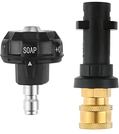 6-in-1 Hogedrukreiniger Sproeikop met Snelle Verbinding en Adapter