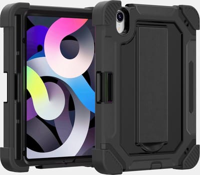 Hoes Back Cover Geschikt Voor iPad Mini 6 8.3 inch - 360 Bescherming Hoesje - Shockproof Case Cover - Met Standaard - iPad Standaard Extra Stevig - Schokbestendig - Zwart