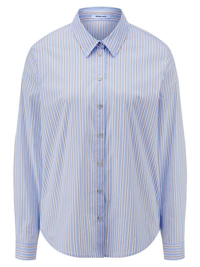 Blouse lange mouwen Van Peter Hahn blauw
