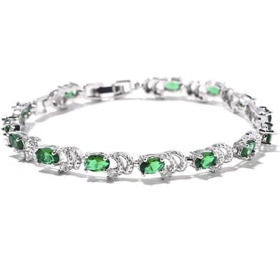 Een Nieuw Bamp Scharnierend Ontwerp Zomer Kleurrijke Armband voor Vrouwen Set met Natuurlijk Gekleurde Stenen Een Niche en Populaire Armband voor Internet Beroemdheden white
