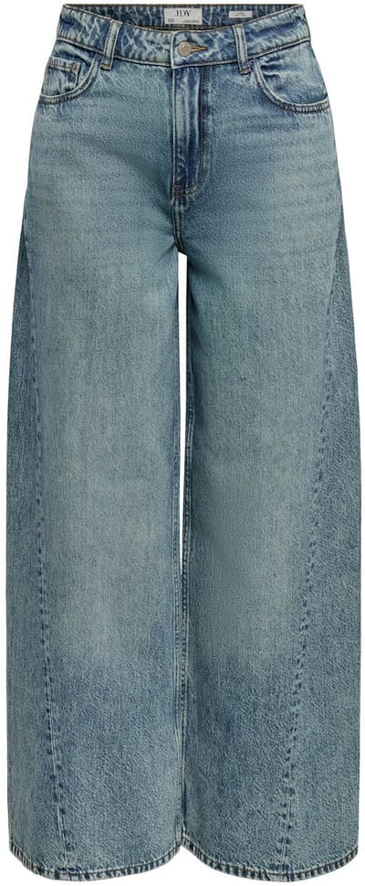 JDY - JDYCARINA HW ASYMMETRIC WIDE JEANS DNM - Dames - Jeans