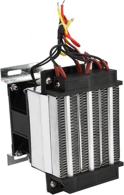 Keramische Luchtverwarmer - Constante Temperatuur - Kleine Ruimtes Verwarmen - Automatische Energiebesparing - 400 Watt - Rood