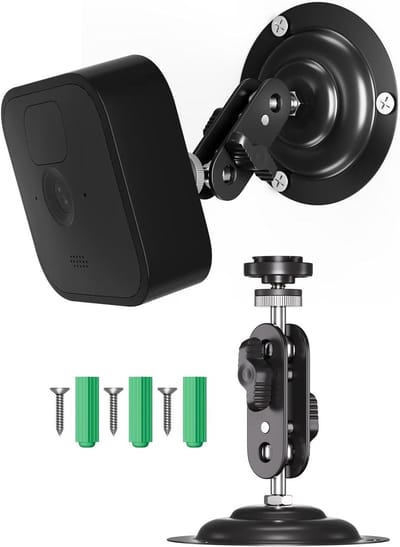 Camerahouder voor Buiten - Wandbevestiging Beveiliging - Camera Beveiligen - 360 Graden Verstelbaar - 100g - Zwart