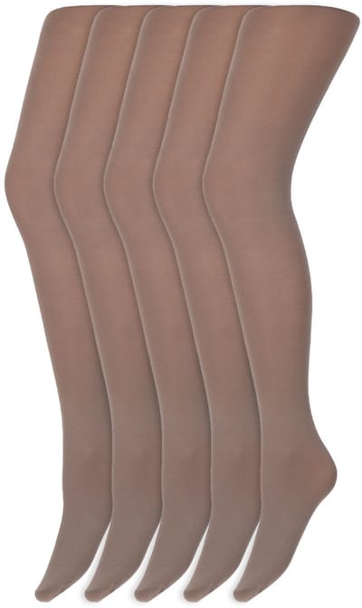 Gekleurde panty’s | Micro | 60 Denier | Merk: Marianne | Maat: S t/m XXL | Kleur: Cappuccino | 5 Paar