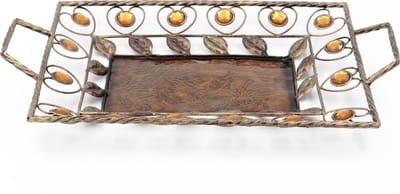 Decoratie Schaal - Bronskleurig - 45x28cm