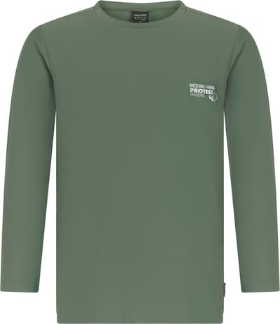 Protest PRTWeldo JR - UV shirt Jongens - Surf T-shirt - Loose fit Lange mouwen - Groen