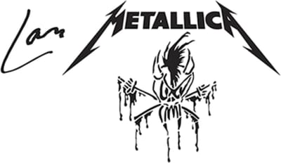 Ahead Sticks Lars Ulrich Aluminium Sticks, LU-SGL, metallica, Long Taper - Accessoire voor drum
