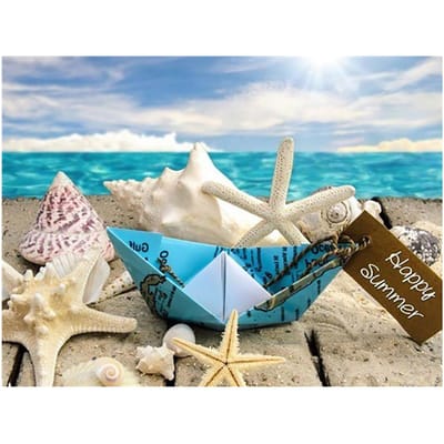 Bricolage 5D diamant peinture décoration de la maison broderie photo point de croix 20X30CM blue