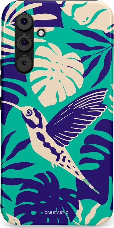 Casetastic Hoesje Geschikt voor Samsung A54 (5G) - Stijlvolle Beschermende Duo-layer Case - Paradijs Kolibrie