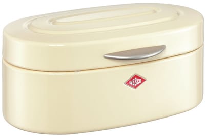 WESCO Single Elly Broodtrommel | 8,5 Liter | Metaal - Amandel | Broodbewaardoos