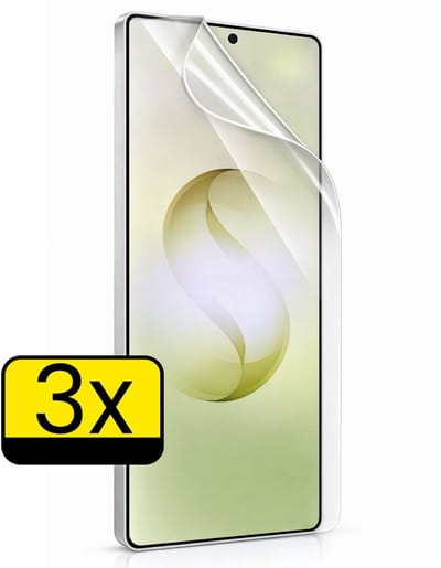 Screenprotector - Folie Geschikt voor Samsung Galaxy S26 Ultra - 3 Stuks - Ultra Clear - Bescherm Folie - Soft TPU - Screen Protector