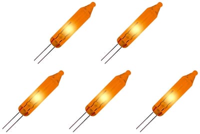 OE Lightning Reserve Kerstlampjes - 5 stuks - Zonder Fitting - 2.5V/0.425W - Oranje Licht