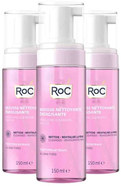 RoC Energising Cleansing Mousse - 3 x 150 ml - Voordeelverpakking