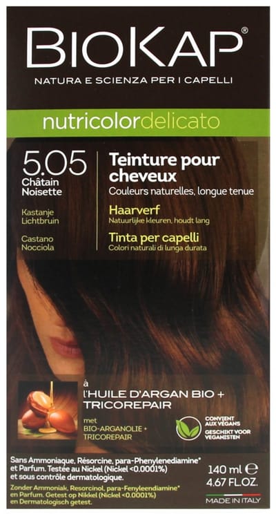 Biokap Nutricolor Delicato Permanente Kleurstof (Kleuren : Kastanje)