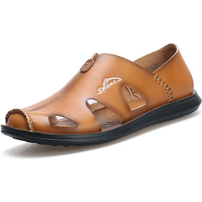 Zomer Sandalen Mannen Sandalen en Slippers Mannen Zachte Zool Antislip Casual Strandschoenen 44 geel