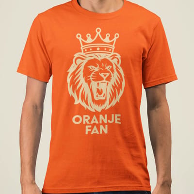 Oranje WK-EK T-Shirt Oranje Fan XS
