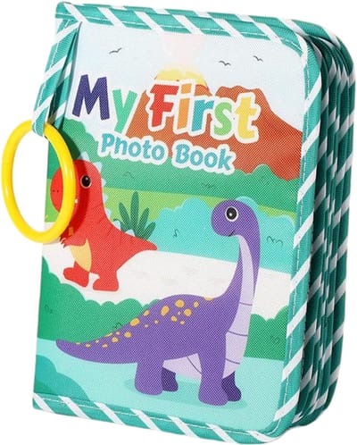 Babyfotoalbum - Babybeginnersalbum - Zacht stoffen album - Cartoon babyalbum - 18,5 * 14 cm -Stijl 3