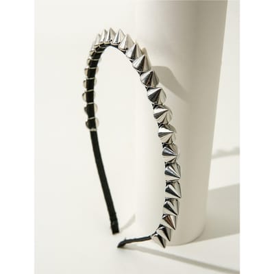 Versierde Haarband Straatstijl voor Dagelijks Gebruik voor Vrouwen Kapsels Casual Tiara's, Haarband, Haarbanden one-size zilver