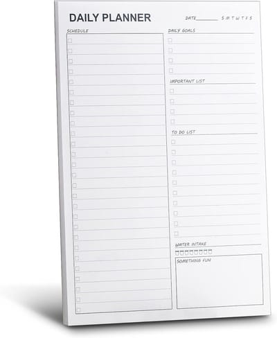 Ongedateerde Dagelijkse Planner Notitieblok A4 - Productiviteit & Schema Tracker