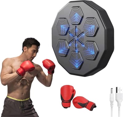 Elektronische Boksmachine voor Thuis met Bluetooth en Lampjes - Ideaal voor Bokstraining en Fitness
