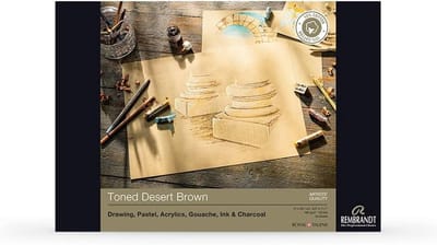 Tekencarton Mix A4 180g/m2 Katoenvezel Voor Potlood Pastel en Inkt